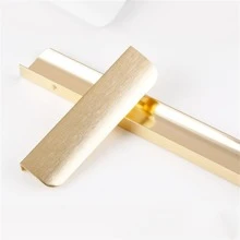 Manija de cajón de gabinete dorado de estilo moderno - Dorado - Ver 4