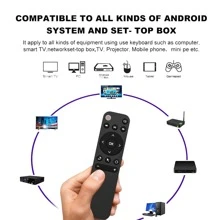 Bluetooth 5.2 Remote Control Air Mouse for Smart Tv Box Phone Computer Pc Projector Etc. BT5.2 Remote Controller - Black - View 5