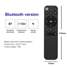 Bluetooth 5.2 Remote Control Air Mouse for Smart Tv Box Phone Computer Pc Projector Etc. BT5.2 Remote Controller - Black - View 6