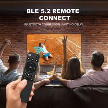 Bluetooth 5.2 Remote Control Air Mouse for Smart Tv Box Phone Computer Pc Projector Etc. BT5.2 Remote Controller - Black - View 8