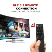 Bluetooth 5.2 Remote Control Air Mouse for Smart Tv Box Phone Computer Pc Projector Etc. BT5.2 Remote Controller - Black - View 9