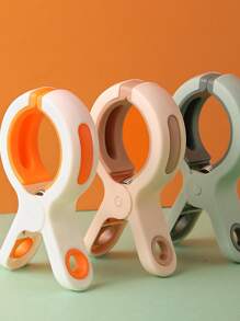 3pcs Large Size Thickened Clothespins With Strong Windproof And Slip-proof Clamping Force For Fixing Clothes And Sheets - Pink - View 1