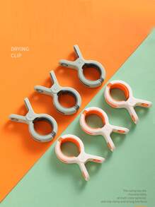 3pcs Large Size Thickened Clothespins With Strong Windproof And Slip-proof Clamping Force For Fixing Clothes And Sheets - Pink - View 4