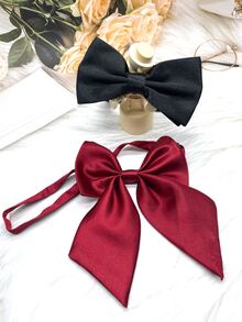 2 piezas de mujeres unicolor corbata de moño Corbata para Decoración - Multicolor - Ver 1