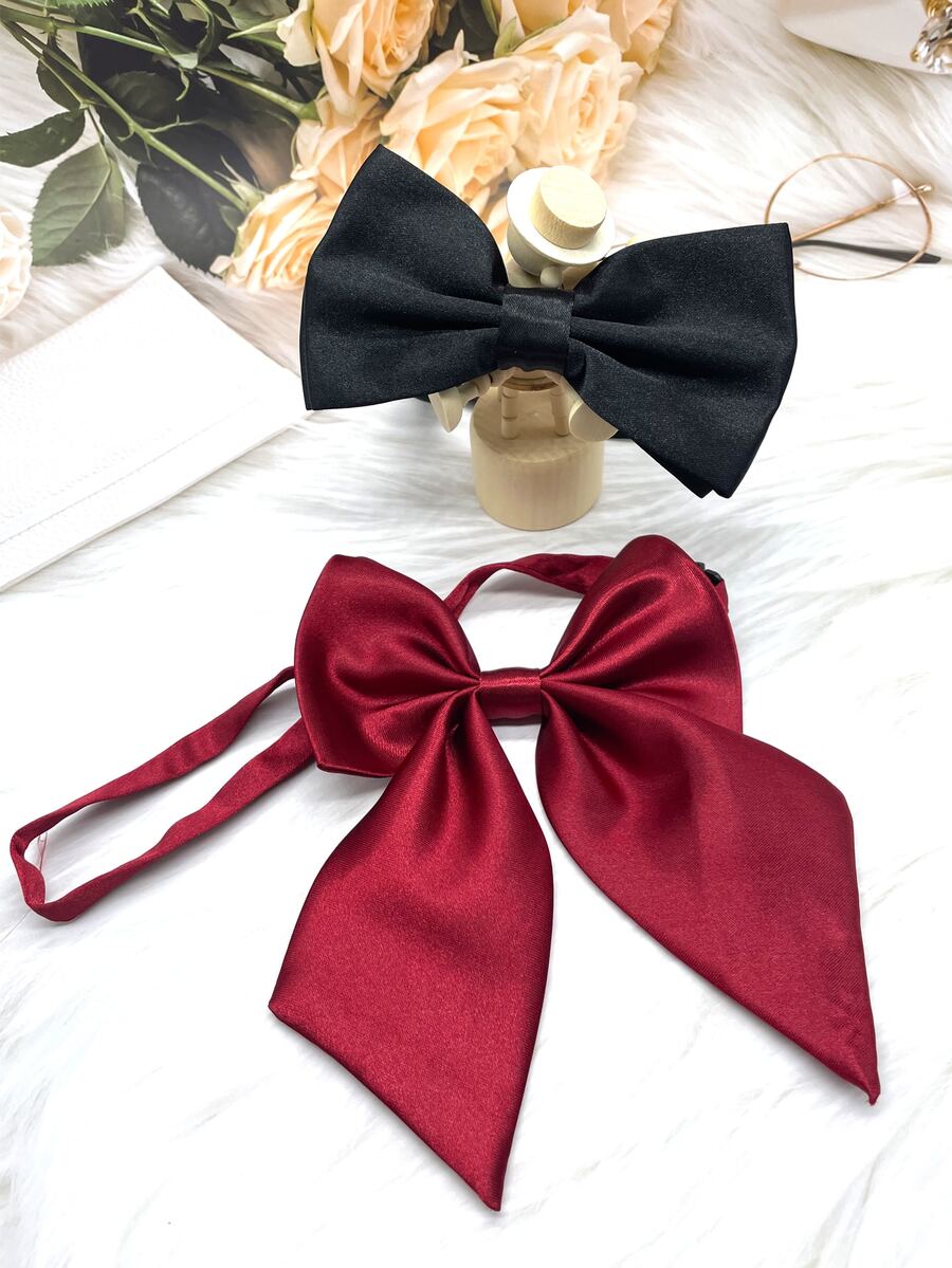 2 piezas de mujeres unicolor corbata de moño Corbata para Decoración - Multicolor - Ver 1
