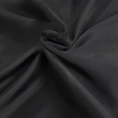 Black Plain Shower Curtain Home Bathroom Decor Fall Decor Bathroom Accessories Back To School