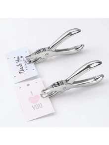 3/6mm單孔打孔手持金屬沖床/穿孔學校文具辦公室用品工藝工具適用於剪貼簿耳環項鍊