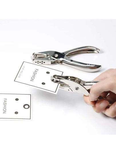 3/6mm單孔打孔手持金屬沖床/穿孔學校文具辦公室用品工藝工具適用於剪貼簿耳環項鍊