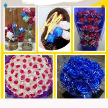 1/5 Pcs Colorful Gift Wrapping Ribbons, Satin Ribbons, Silk Ribbons, 4cm Wide, For Artificial Rose Flower DIY, Gift Packaging - Orange - View 6