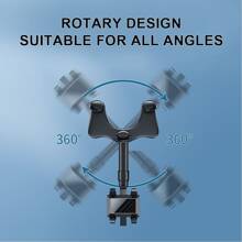 1 pieza universal negro ABS retrovisor del coche Espejo montar Soporte - Negro - Ver 3