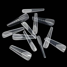 1 Hộp 120 Chiếc Móng Tay Nghệ Thuật Không Giấy Dạng Nhanh Chóng Xây Dựng Gel UV Nối Dài Khuôn Chà Nhám Pha Lê đóng Hộp Ấn Vào Móng Tay Đồ Dùng Làm Móng - xanh quân đội - Xem 3