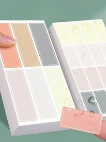 160 pièces/60 pièces/40 pièces 10 feuilles d'autocollants étiquettes simples et imperméables, étiquettes tout usage créatives pour marqueurs, mémos décoratifs, message, école, bureau. Fournitures scolaires, rentrée des classes. - Multicolore - Voir 1