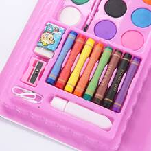1盒/組42入組混色水彩筆套裝diy繪畫文具蠟筆和水彩筆禮物套裝,節日禮物 - 彩色 - 查看 4