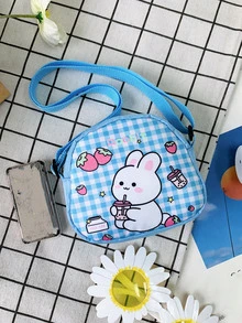 Children's Cute Cartoon Style Cross Body Bag Coin Purse Mini Shoulder Bag - Blue - View 7