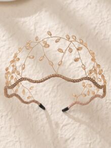 时尚水晶珠编织网发带，派对皇冠，发箍，发圈，头饰，发饰