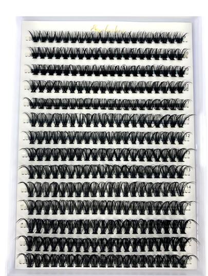 HBZGTLAD 1 Box/280 Bundles 40d Mixed Length False Eyelashes Faux Mink Individual Natural Thick Eyelash Extensions For Makeup Lash Clusters,Eye Lash Clusters,Individual Eyelashes,Lashes,Fake Lashes