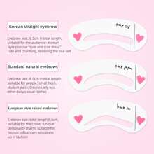 1pc 3 Styles Eyebrow Stencil Set, Including Brow Shape Template, Slouchy Eyebrow Shaper And Eyebrow Drawing Aid, For Natural, Arched And Tapered Eyebrows, Beauty Tool For Eyebrow  Makeup - Clear - View 5