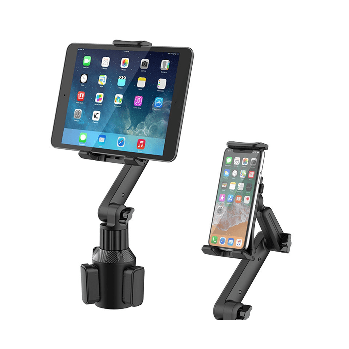Phone Cup Holder 360 Adjustable Cup Holder Laptop Stand Tilt Bar
