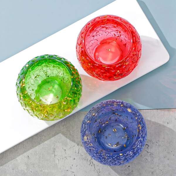 1pc Shattered Glass Cup Mold For Making Uv Resin, Epoxy Resin, Concrete Storage Boxes, Home