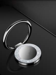 1 Máy Tính Sáng Tạo Từ Vòng Dây Có Thể Gập Lại Xoay 360° Khóa Vòng Kim Loại Slouchy Giá Đỡ - màu đen - Xem 1