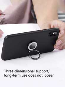 1 Máy Tính Sáng Tạo Từ Vòng Dây Có Thể Gập Lại Xoay 360° Khóa Vòng Kim Loại Slouchy Giá Đỡ - màu đen - Xem 4
