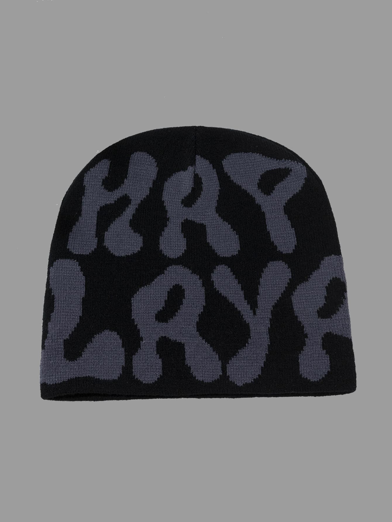 1pc Men's Y2k Style Jacquard Knitted Hat With Letter Design, Suitable For Daily Wear Street - Multicolor - View 1