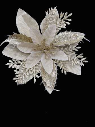 金色擬真花皇冠裝飾花卉髮箍節日配件