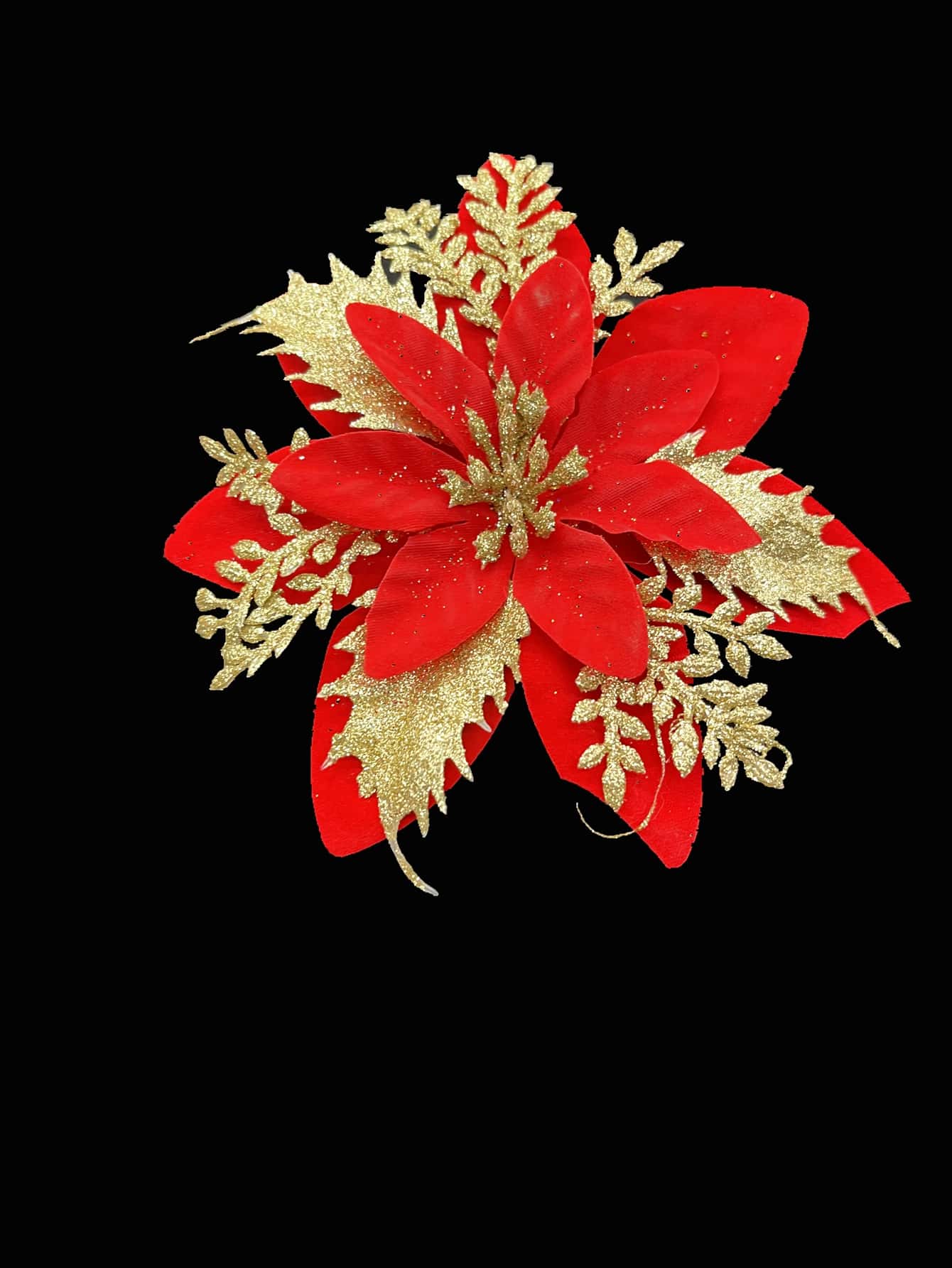 金色擬真花髮箍,裝飾花適用於節日和