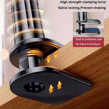 桌上用手機支架，可與小米iPhone iPad相容的支架，支持床邊穩定架 - 白色-手機/iPad支架 - 查看 6