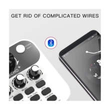 Live Sound Card V8 Mini Audio Interface Podcast Mixer Suitable for PC Computer Phone Broadcast Recording Effects - White - View 9