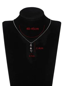 1 件华丽猫项链吊坠女士情人节礼物周年派对珠宝、妈妈、母亲、母亲节、礼物 - 槍黑色 - 查看 5