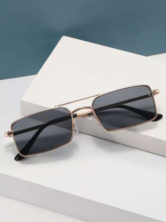 1pc Metallic Fashionable Glasses