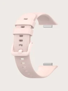 红色纯色硅胶表带（适合 Watch Fit 2） - 淺粉色 - 查看 6