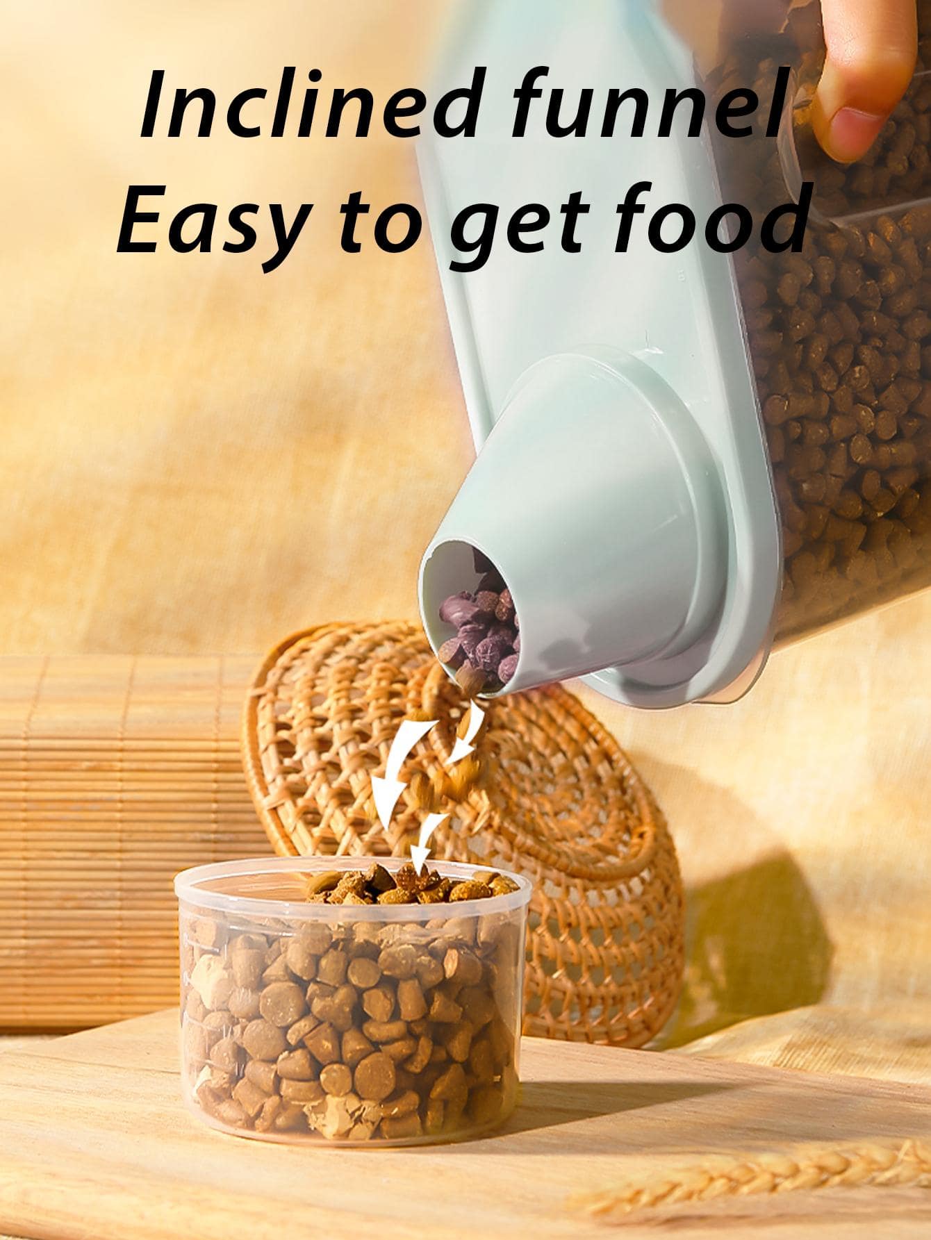 1pc Clear Pet Food Container SHEIN USA