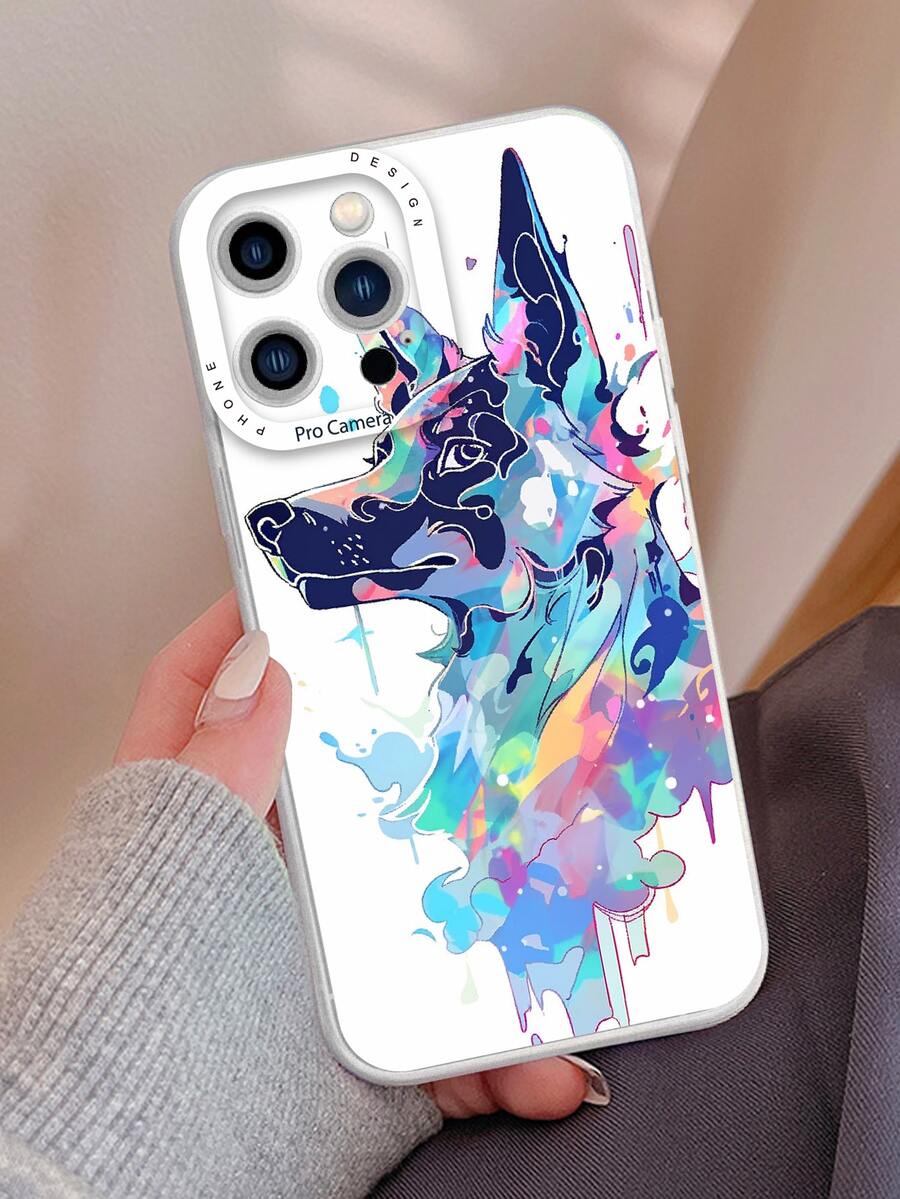 Trừu tượng Đầy màu sắc Hỗn hợp Hoa văn con chó TPU Ốp lưng & bao da điện thoại , Tương thích với Apple iPhone - Nhiều màu - Xem 1