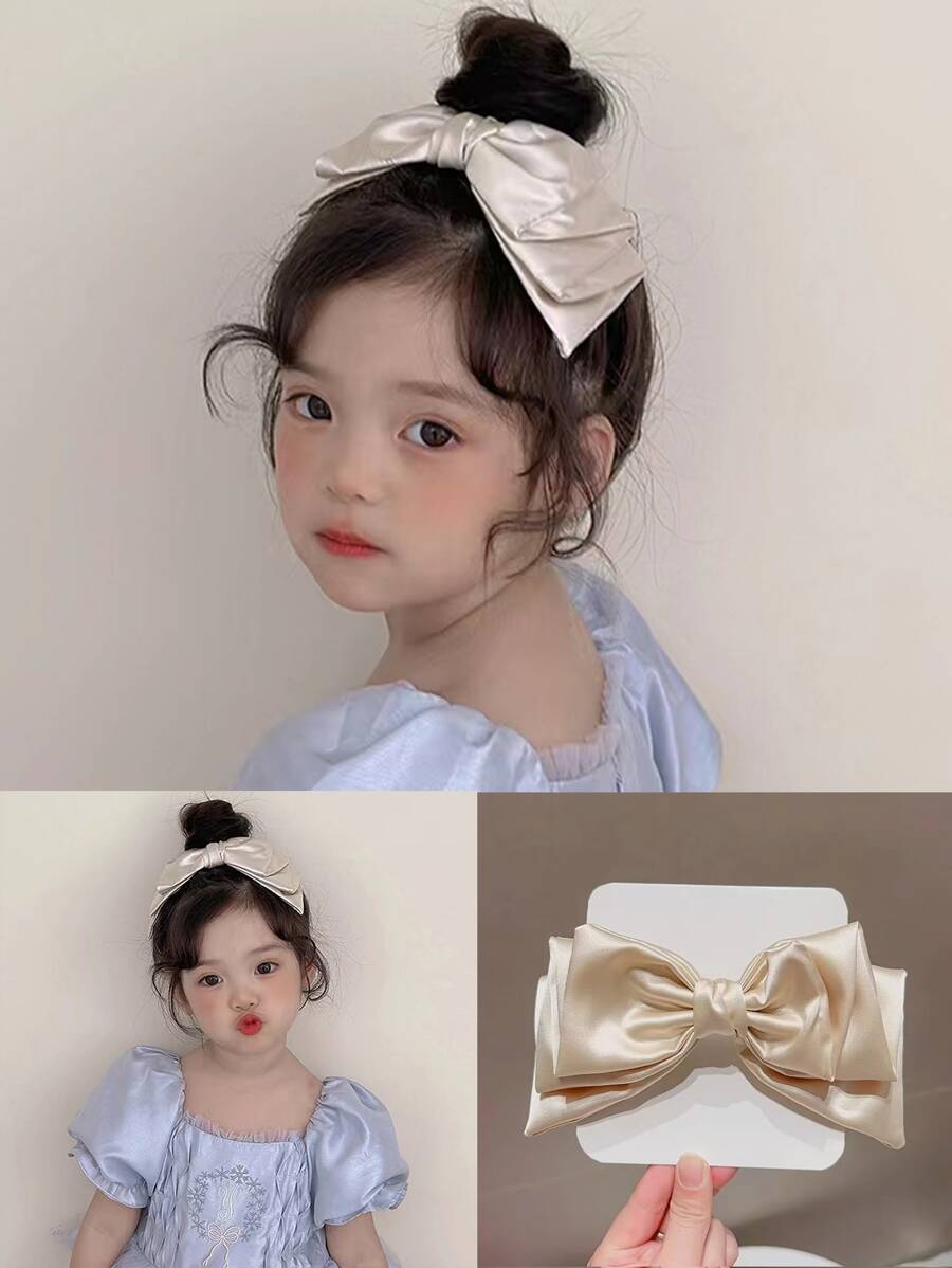 1 Miếng Sành điệu Lạc đà Màu sắc Nhiều lớp Bowknot Kẹp tóc Dành cho Cô gái , Thích hợp Đối với Cuộc sống hàng ngày Hoặc Kỳ nghỉ - Lạc đà - Xem 1