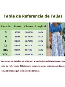Conjunto De Blusa Y Pantalones Estampados De Pierna Ancha - Rojo - Ver 6