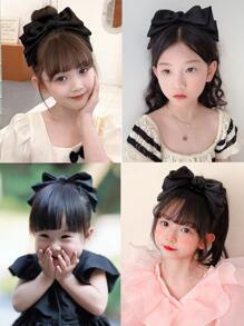 派對 流行 度假 時尚 淑女的 日常兒童髮飾 - 黑色 - 查看 2