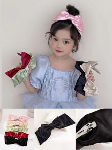 派對 流行 度假 時尚 淑女的 日常兒童髮飾 - 黑色 - 查看 3