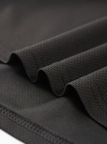 3入組男士速幹網眼運動衫,休閒透氣寬鬆t恤,健身運動服,圓領短袖上衣,適用於戶外健身跑步運動服 - 黑色 - 查看 6