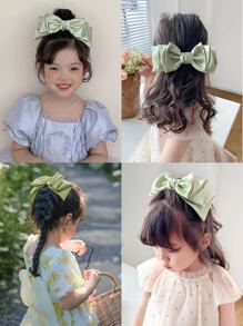 1pc Girls' Green Butterfly Shaped Hair Clip For Daily Life Or Vacation In Spring/summer - Mint Green - View 2