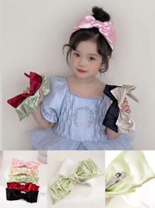 1pc Girls' Green Butterfly Shaped Hair Clip For Daily Life Or Vacation In Spring/summer - Mint Green - View 3