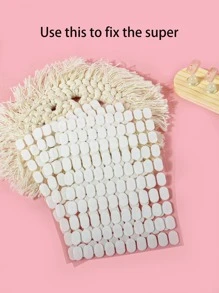 klimonla 100片/张 椭圆形双面胶美甲练习贴片，纳米凝胶美甲训练贴片，美甲用品，美甲工具，美甲艺术工具，返校季，美甲，美甲工具（适用于按压式美甲贴片） - 白色 - 查看 2