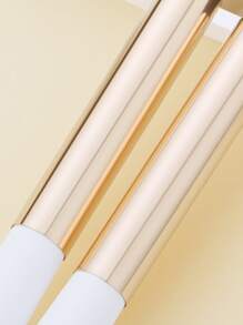 2支装铂金眼窝细节晕染化妆刷，眉刷，眼影刷 - 白色 - 查看 5