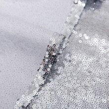 1pc 48 Inch Decorative Shiny Silver Sequin Christmas Tree Skirt - Silver - View 5