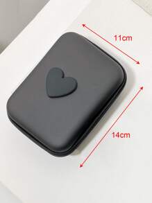 6pcs/Set Eva Data Cable Storage Bag + Heart Shaped 1.5m Winder Fixed Anti-Break Data Cable Tpu Charging Head Protector Compatible With Apple Phone 20w Fast Charging Data Cable Cable Protector, Charger Protector