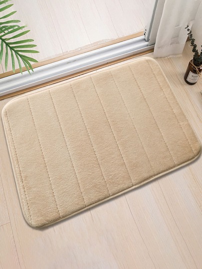 1 Stück saugfähige und rutschfeste Bodenmatte in rechteckiger Form, Heimdekoration Badezimmer Badematte Bodenvorleger Outdoor-Teppich Türmatte Herbstdekoration Badezimmerzubehör Eingangsbereich Dekoration