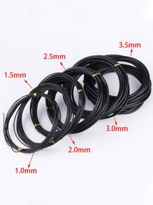 1pc Bonsai Wire Plant Support Bonsai Training Wire Anodized Aluminum Garden Accessories For Plant Shapes 6 Size - Black - View 12