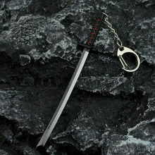 1入組男士獨特形狀合金鑰匙圈帶武士刀設計適用於後背包,鑰匙圈,日常配件裝飾用品 - 彩色 - 查看 3