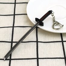 1入組男士獨特形狀合金鑰匙圈帶武士刀設計適用於後背包,鑰匙圈,日常配件裝飾用品 - 彩色 - 查看 2